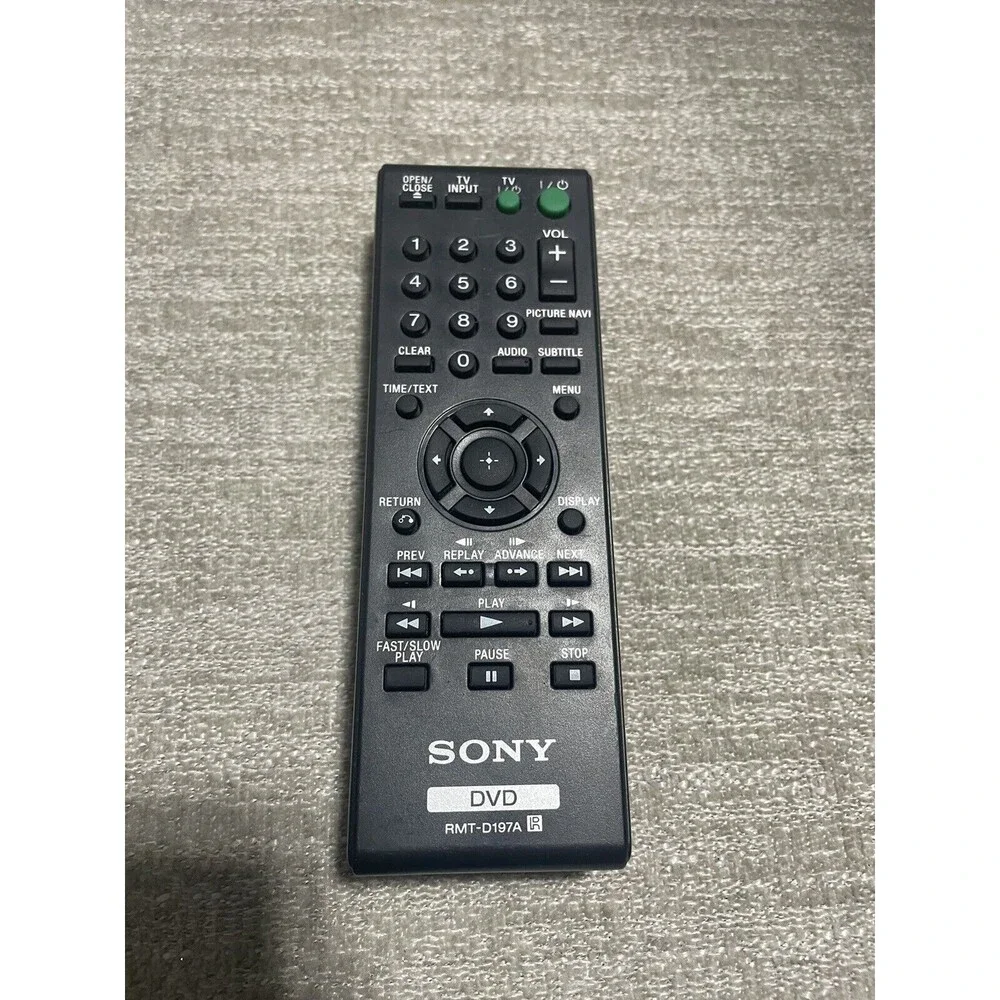SONY RMT-D197A Original DVD Player Remote Control for  DVP-SR510H Genuine Tested